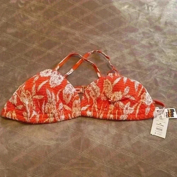 Time and Tru Orange & White 3X Two Piece Bathing Suit Bikini.  NWT - Picture 7 of 10